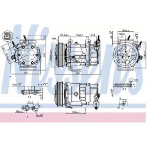 Компрессор кондиционера AS00060077 на MINI COOPER COUNTRYMAN (R60) 2010-2016