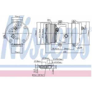 Компресор кондиціонера AS00060251 на CHEVROLET EPICA 2006-2011