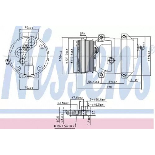 Компресор кондиціонера AS00060251 на CHEVROLET EPICA 2006-2011