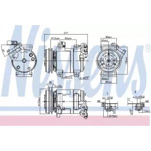 Компрессор кондиционера AS07338303 на MITSUBISHI L200 2005-2015