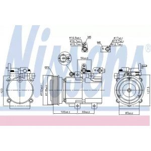 Компресор кондиціонера AS07314829 на HYUNDAI TUCSON (JM) 2004-2013