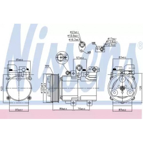 Компресор кондиціонера AS00054434 на HYUNDAI H-1 / H200 1997-2005