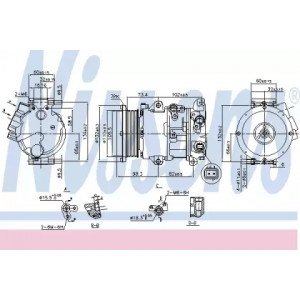 Компресор кондиціонера AS07300463 на TOYOTA RAV4 2006-2010