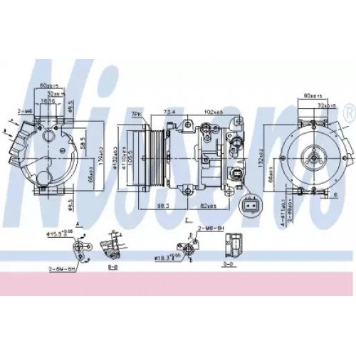 Компрессор кондиционера AS07300463 на TOYOTA RAV4 2010-2012
