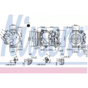 Компрессор кондиционера AS00054338 на LEXUS RX 2004-2008