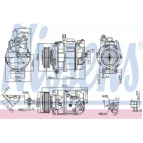 Компресор кондиціонера AS07317488 на VOLKSWAGEN AMAROK 2010-