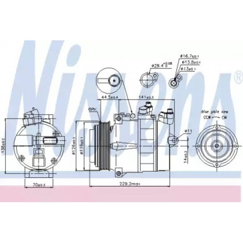 Компресор кондиціонера AS07305978 на MERCEDES 163 (ML-CLASS) SUV 1997-2005