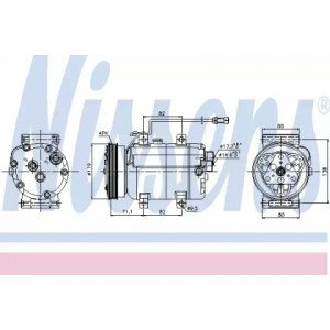 Компрессор кондиционера AS07317459 на AUDI A6 (C5) 2001-2005