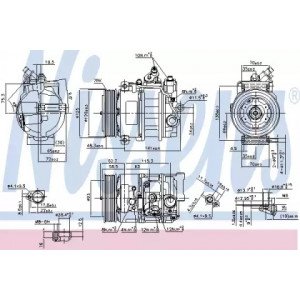 Компресор кондиціонера AS00060001 на MERCEDES 203 (C-CLASS) 2000-2007