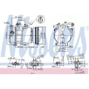 Компрессор кондиционера AS07316927 на KIA CERATO 2004-2006