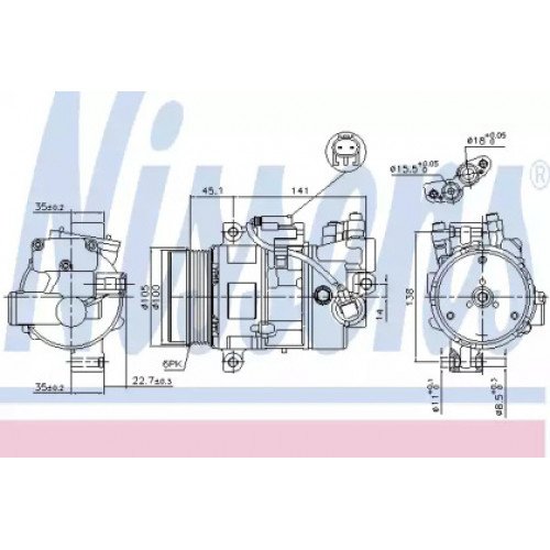 Компресор кондиціонера AS00054903 на BMW 1 (E81/E87) 2004-2011