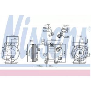 Компресор кондиціонера AS07313477 на KIA CARENS 2007-2011