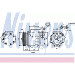 Компрессор кондиционера AS07334430 на CITROEN C5 2000-2008