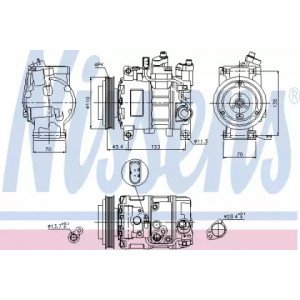 Компрессор кондиционера AS07322596 на AUDI A6 (C5) 2001-2005