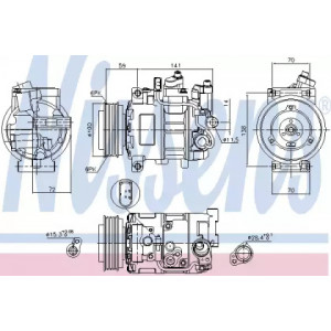 Компресор кондиціонера AS00054856 на AUDI A8 (D3) 2002-2010