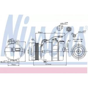 Компрессор кондиционера AS00053816 на AUDI A6 (C5) 2001-2005