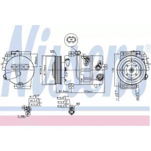 Компресор кондиціонера AS00054302 на KIA SORENTO 2010-2013