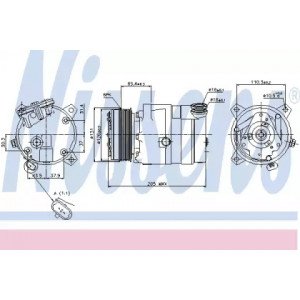 Компресор кондиціонера AS00054063 на OPEL OMEGA B 1999-2003
