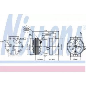 Компрессор кондиционера AS00053864 на RENAULT MASTER 1998-2003