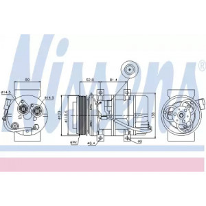 Компресор кондиціонера AS00053577 на VOLVO S60 2000-2006