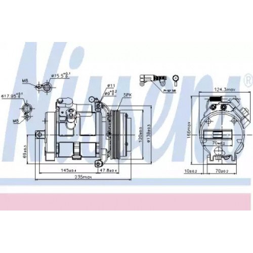 Компресор кондиціонера AS07320363 на BMW X5 (E53) 2000-2006