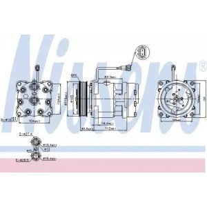 Компрессор кондиционера AS00059728 на VOLKSWAGEN T4 1990-2003