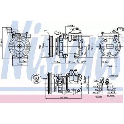 Компресор кондиціонера AS00054424 на HYUNDAI MATRIX 2005-2008