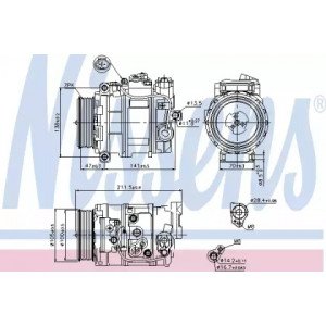 Компрессор кондиционера AS07303902 на MERCEDES 164 (ML-CLASS) SUV 2005-2011