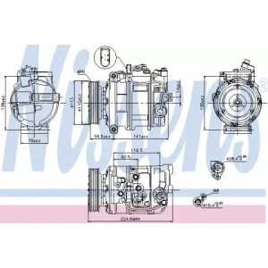 Компресор кондиціонера AS00054898 на AUDI Q7 2006-2010