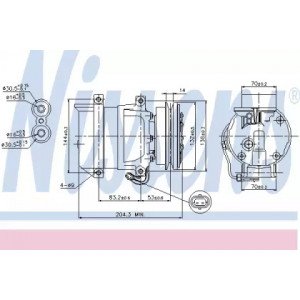 Компрессор кондиционера AS00054626 на DAEWOO LANOS 1998-2017