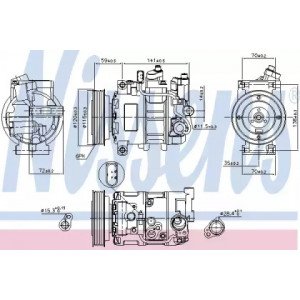 Компрессор кондиционера AS07333583 на AUDI A6 (C6) 2004-2011