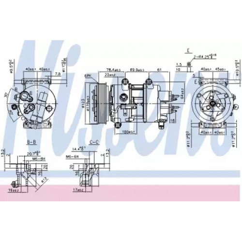 Компресор кондиціонера AS07331179 на CITROEN C4 PICASSO 2007-2013