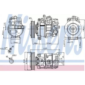 Компрессор кондиционера AS00054857 на AUDI A6 (C6) 2004-2011