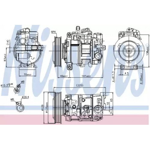 Компресор кондиціонера AS00054857 на AUDI A5 (B8) 2012-2016