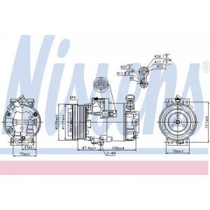 Компрессор кондиционера AS00054255 на OPEL ASTRA H 2003-2014