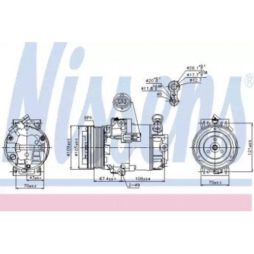Компрессор кондиционера AS00054255 на OPEL ASTRA H 2003-2014
