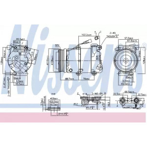 Компрессор кондиционера AS00053599 на VOLVO S40 2004-2012