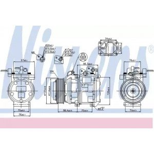 Компресор кондиціонера AS00054297 на KIA SORENTO 2002-2006