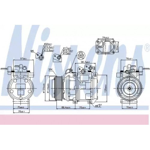 Компресор кондиціонера AS00054297 на KIA SORENTO 2006-2009