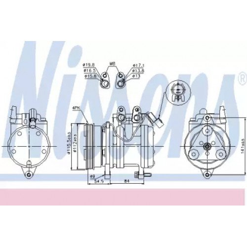 Компрессор кондиционера AS07301372 на HYUNDAI GETZ 2006-2011