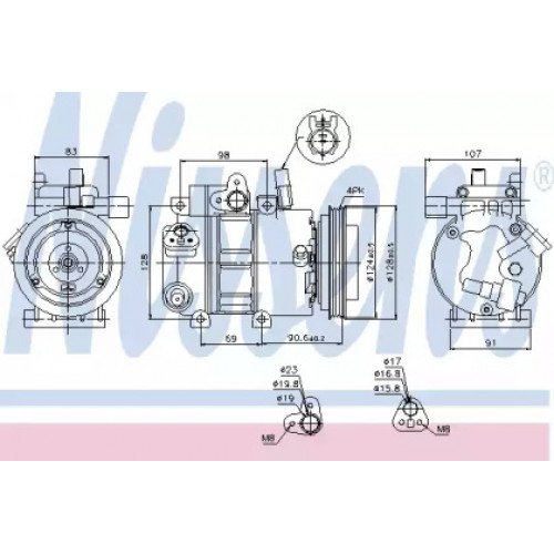 Компрессор кондиционера AS00054465 на KIA PRO CEED 2007-2009