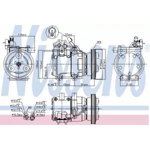 Компрессор кондиционера AS07307879 на HYUNDAI GETZ 2006-2011