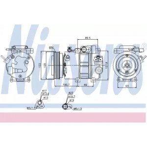 Компрессор кондиционера AS07295848 на KIA CEED 2007-2009