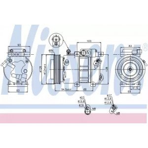 Компрессор кондиционера AS00054466 на KIA CEED 2007-2009