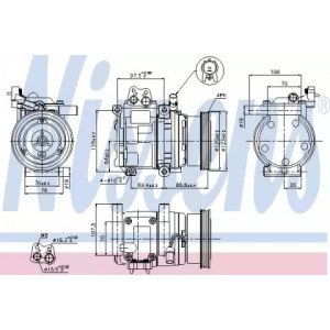 Компрессор кондиционера AS00060094 на KIA CERATO 2004-2006