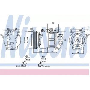 Компресор кондиціонера AS07316716 на HYUNDAI SANTA FE II 2006-2009
