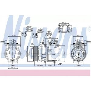 Компресор кондиціонера AS07331697 на KIA SORENTO 2006-2009