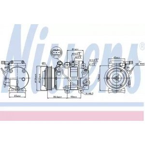 Компрессор кондиционера AS00054321 на KIA SPORTAGE (SL) 2010-2015