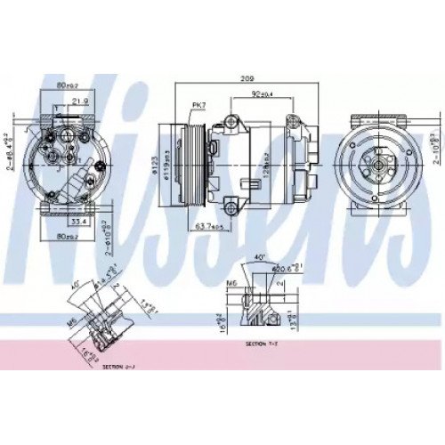 Компрессор кондиционера AS00059847 на RENAULT SCENIC / GRAND SCENIC 2003-2008