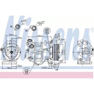 Компрессор кондиционера AS00054514 на FORD S-MAX 2006-2014